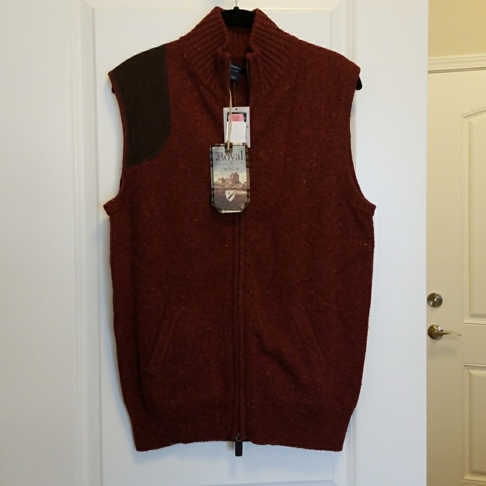 Cremieux Red vest, never worn tags still on!